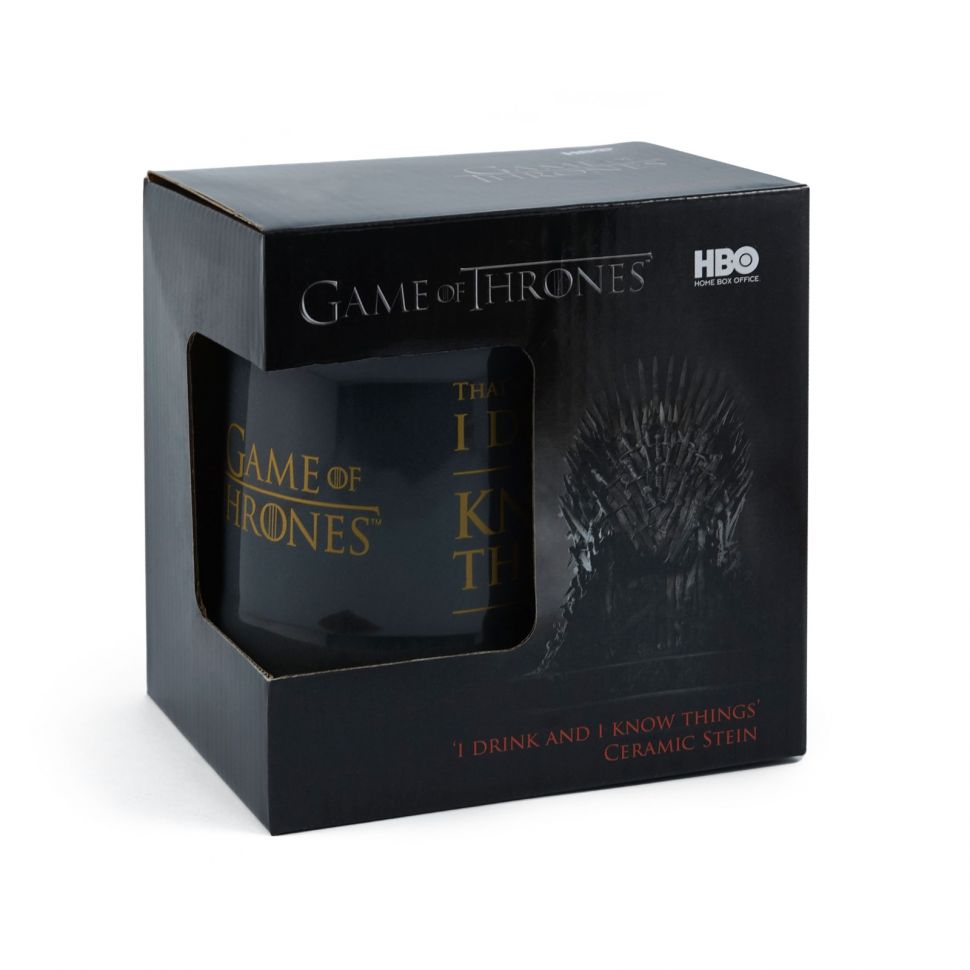 Kufel ceramiczny z Gry o Tron z cytatem Tyriona Lannistera w oryginalnym pudełku