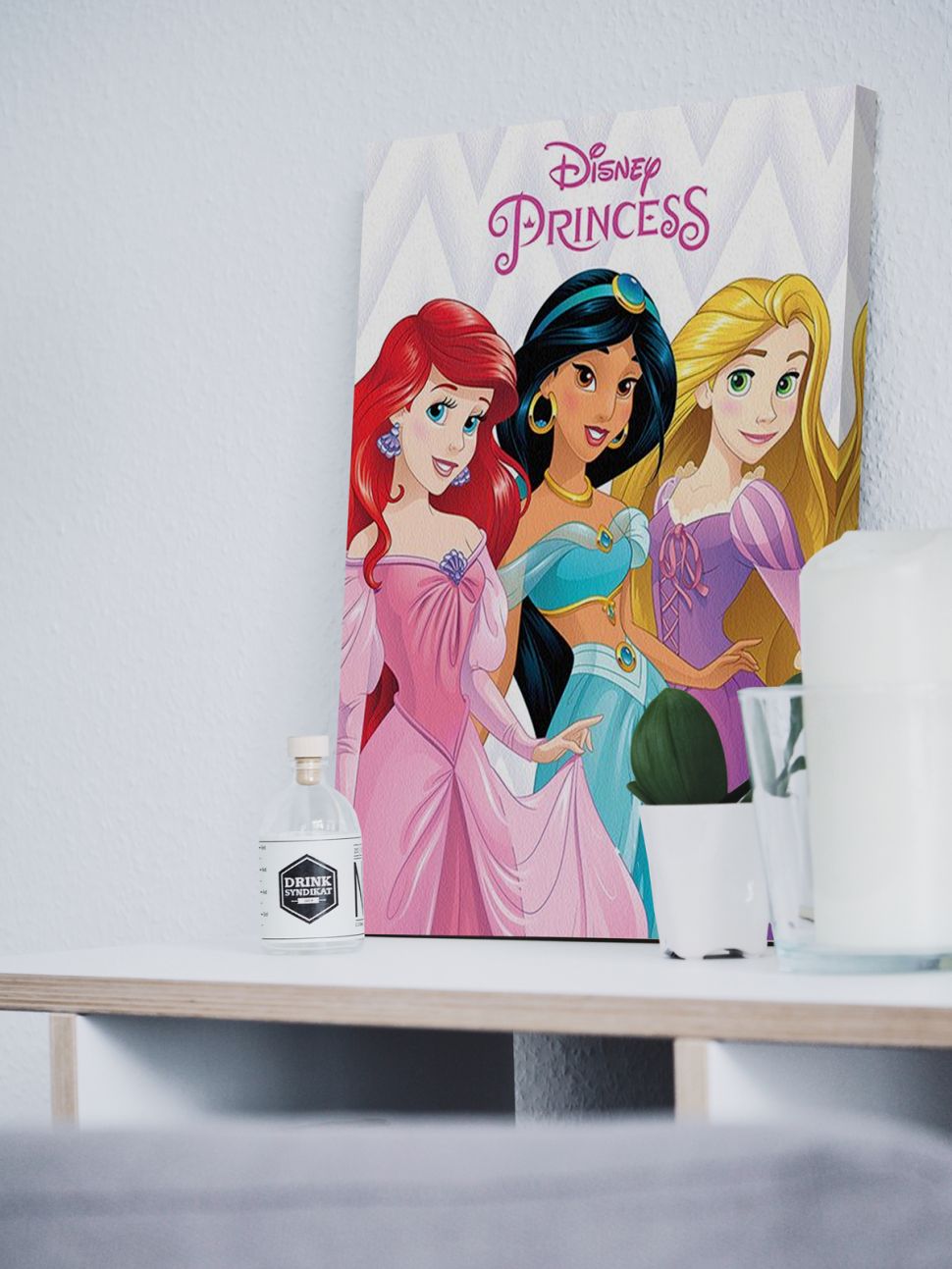Obrazek na płótnie z Księżniczkami Disneya do pokoju dziewczęcego