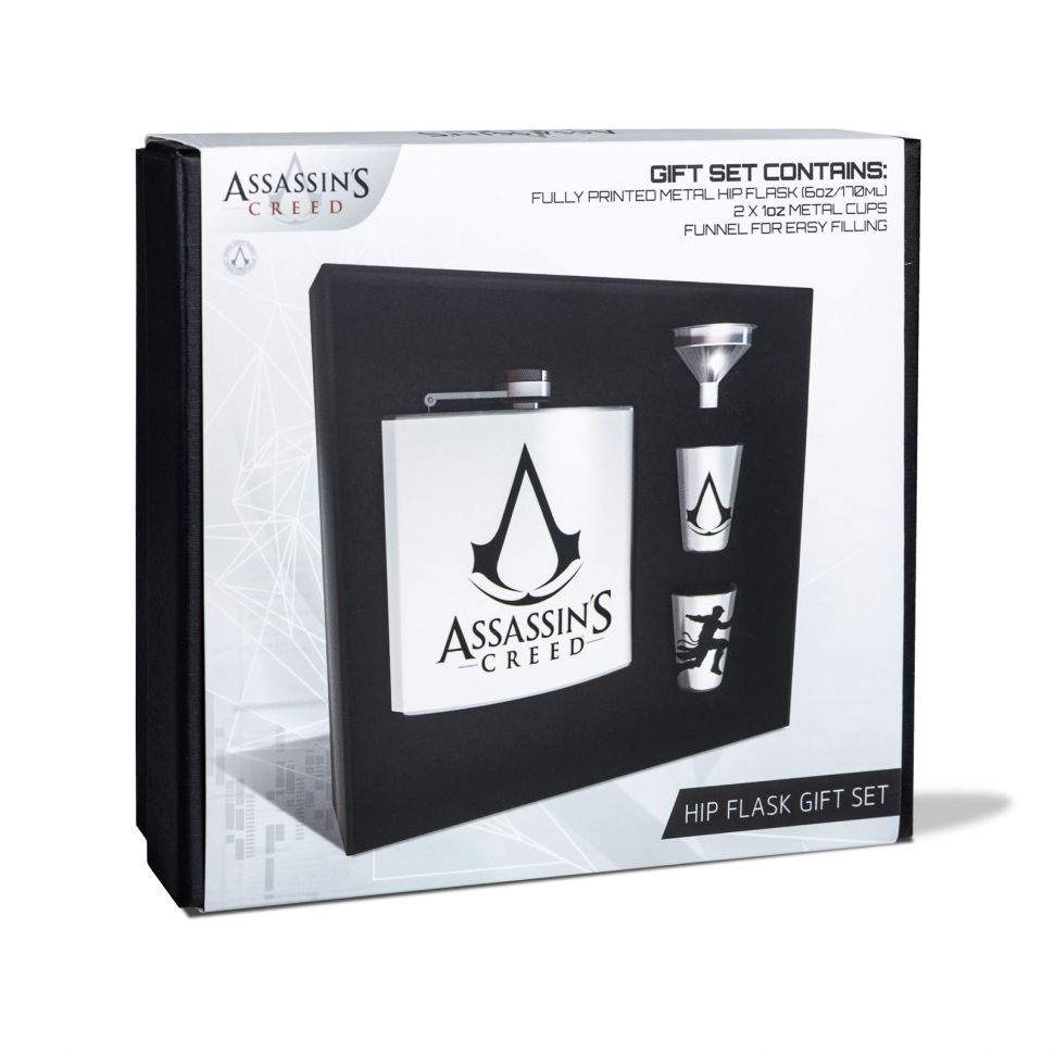 Oryginalnie zapakowana piersiówka Assassin's Creed Logo