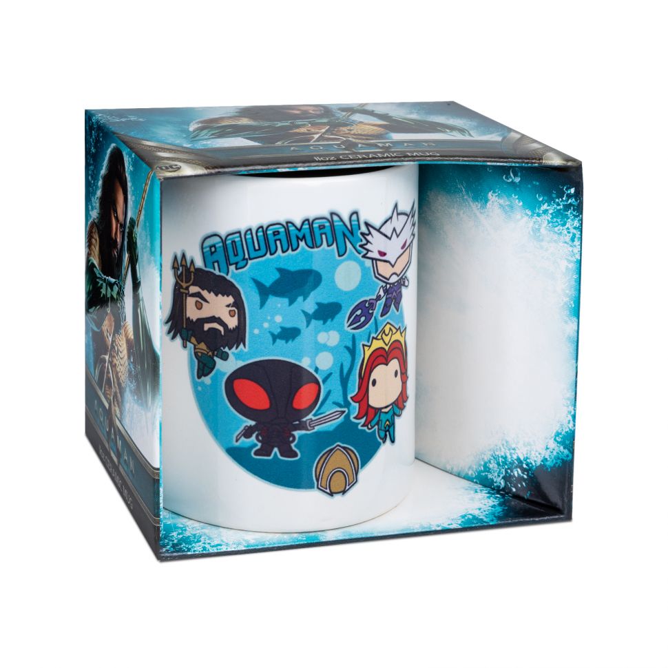 Kubek ceramiczny Aquaman Bubble Battle w oryginalnym pudełku