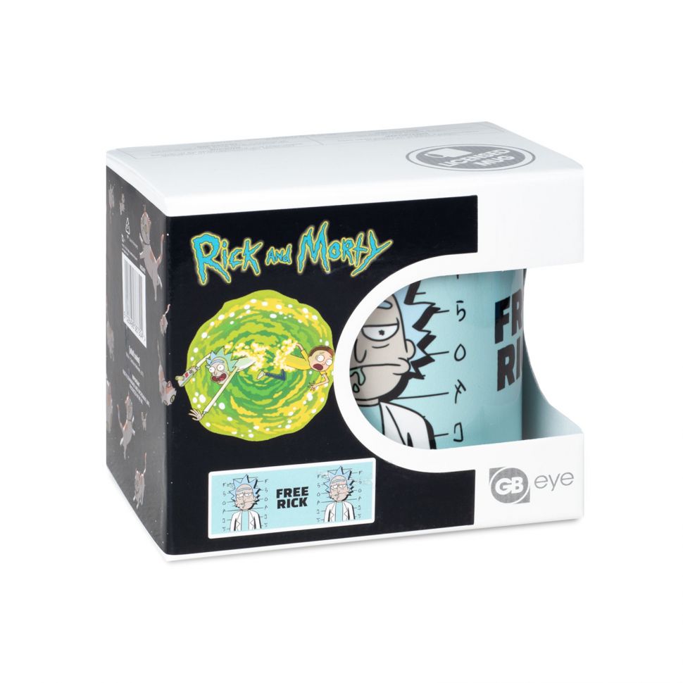 Kubek ceramiczny Rick and Morty Free Rick w kolorowym pudełku