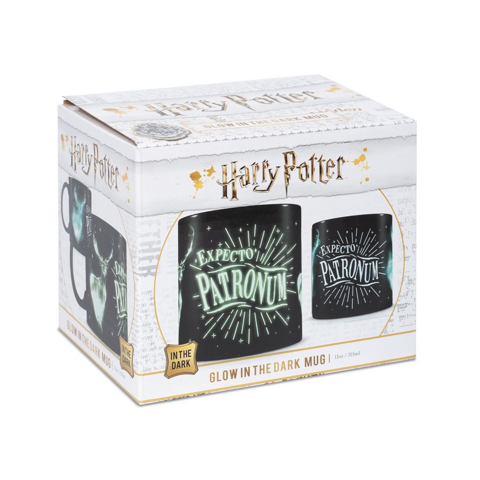 Kubek Harry Potter świecący w ciemności w pudełku