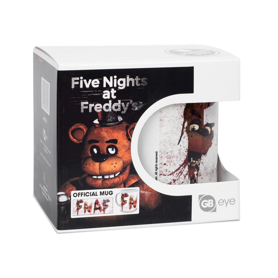 Zdjęcie kubka z gry Five Nights At Freddy's w oryginalnym pudełku