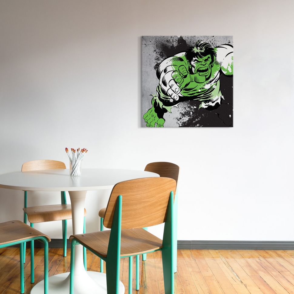 Obraz na płótnie do pokoju młodzieżowego przedstawiający Hulka