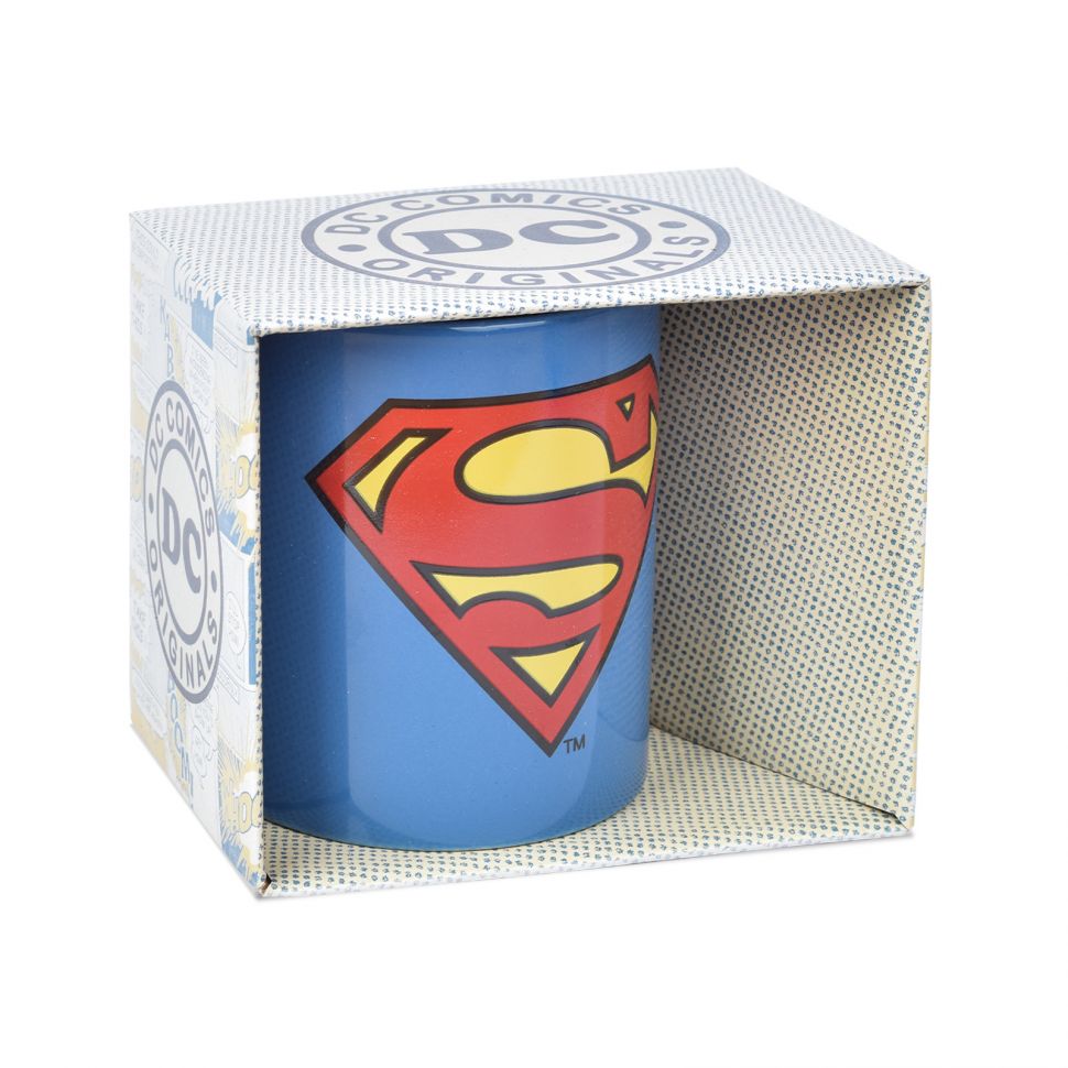 Ceramiczny kubek z herbem supermana w oryginalnym pudełku