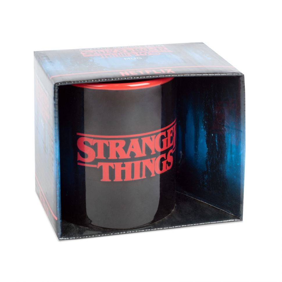 Kubek z serialu Stranger Things zapakowany w oryginalne pudełko