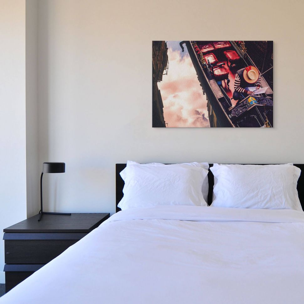 Obraz na płótnie Wenecka Gondola w sypialni nad łóżkiem
