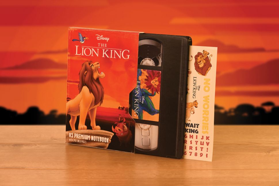 Notes w kształcie kasety VHS z bajki Król Lew