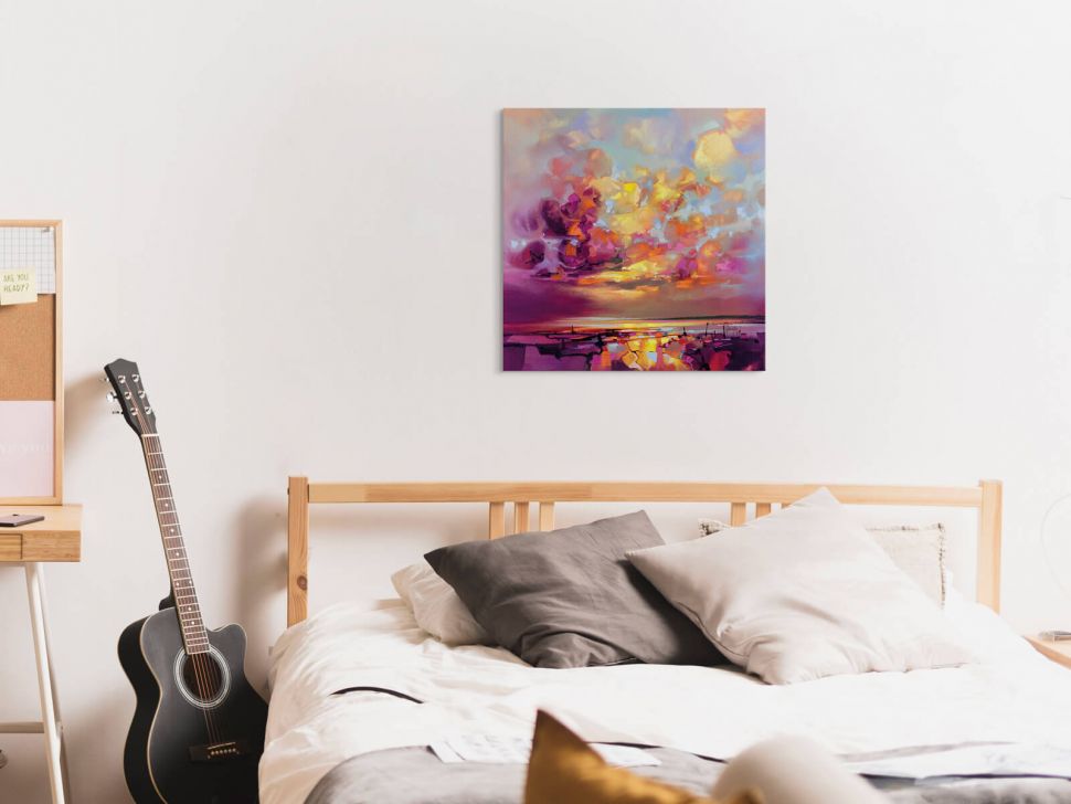 Obraz na płótnie Cloud Construction na ścianie w sypialni nad łóżkiem