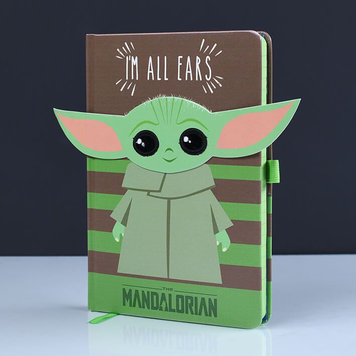 Notes w formacie A5 Star Wars The Mandalorian I'm All Ears Green