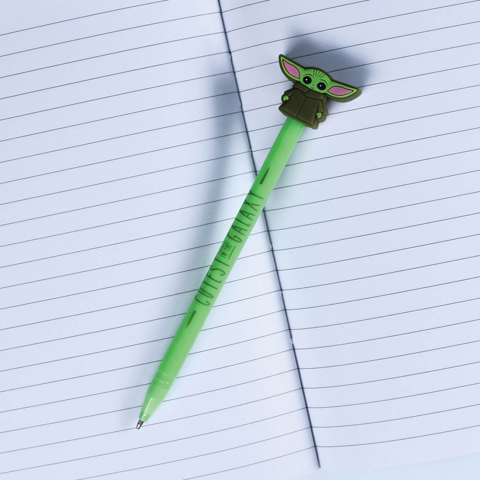 Baby Yoda długopis z figurką Star Wars The Mandalorian Cutest In The Galaxy -