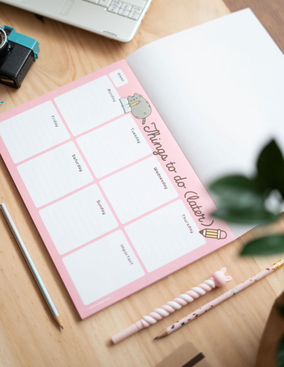 Planer A4 tygodniowy Pusheen Rose Collection