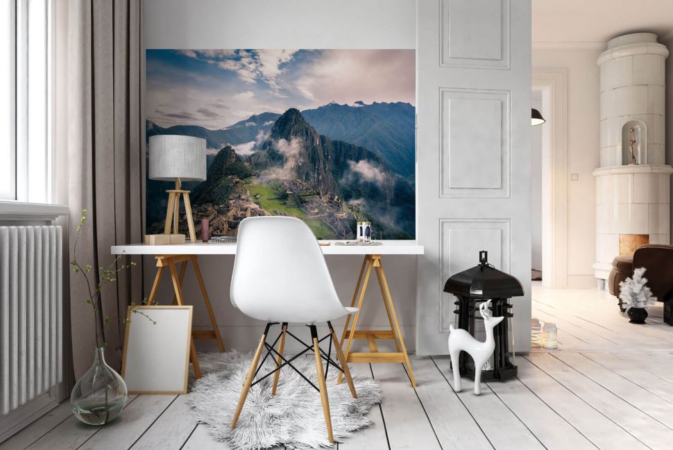 Fototapeta ścienna Machu Picchu nad biurkiem w salonie