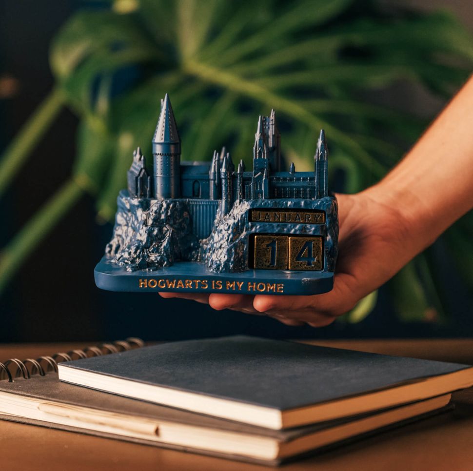 wieczny Kalendarz 3D z zamkiem Hogwart z Harry'ego Pottera
