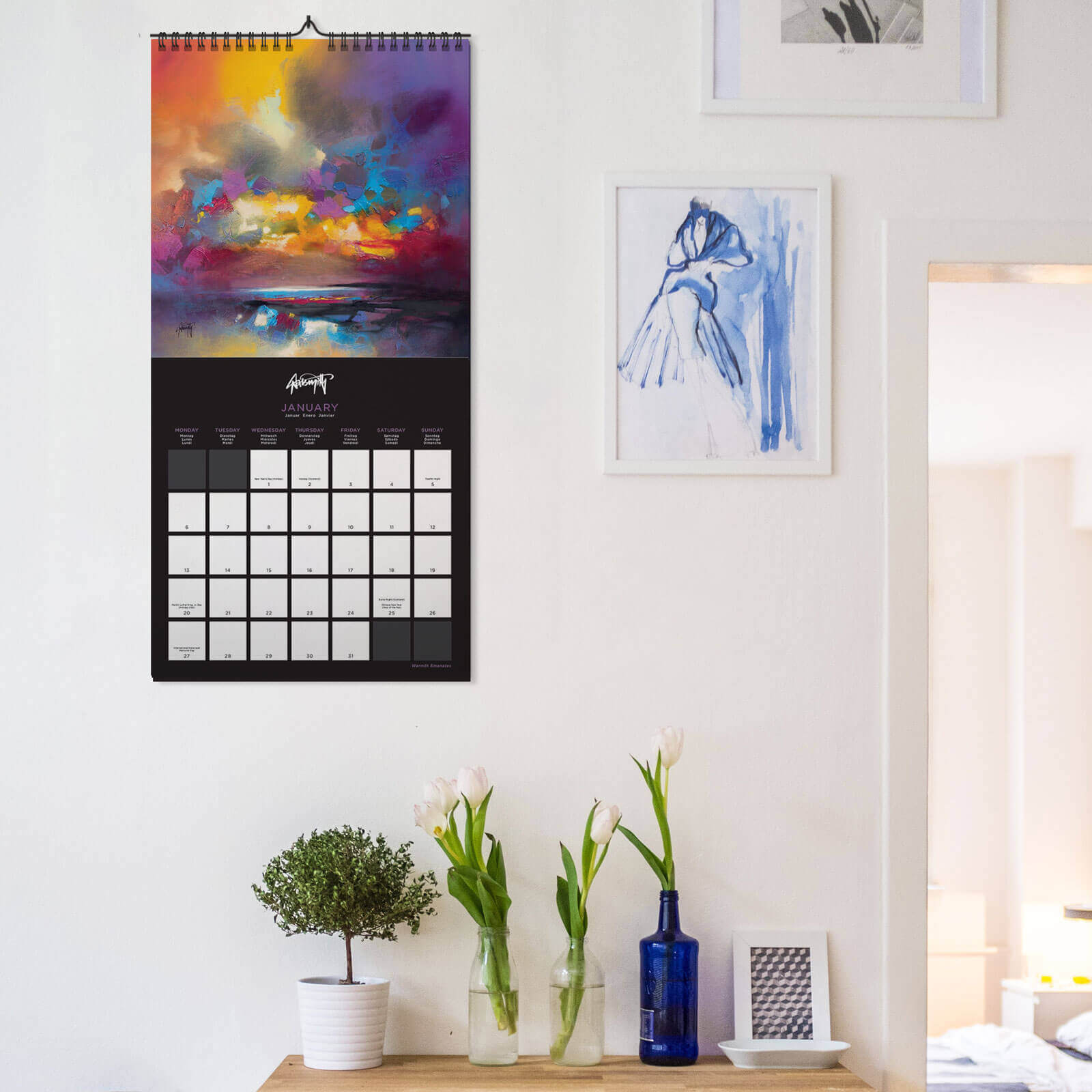 Scott Naismith Colorful - kalendarz 2020