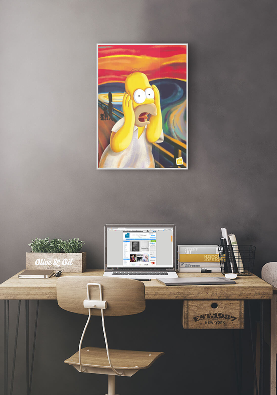 Plakat z Homerem z The Simpsons