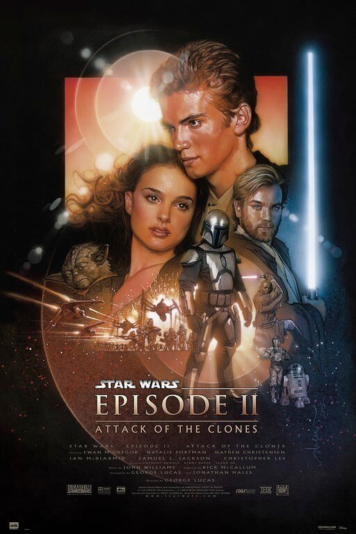 Plakat Gwiezdne wojny Atak klonów