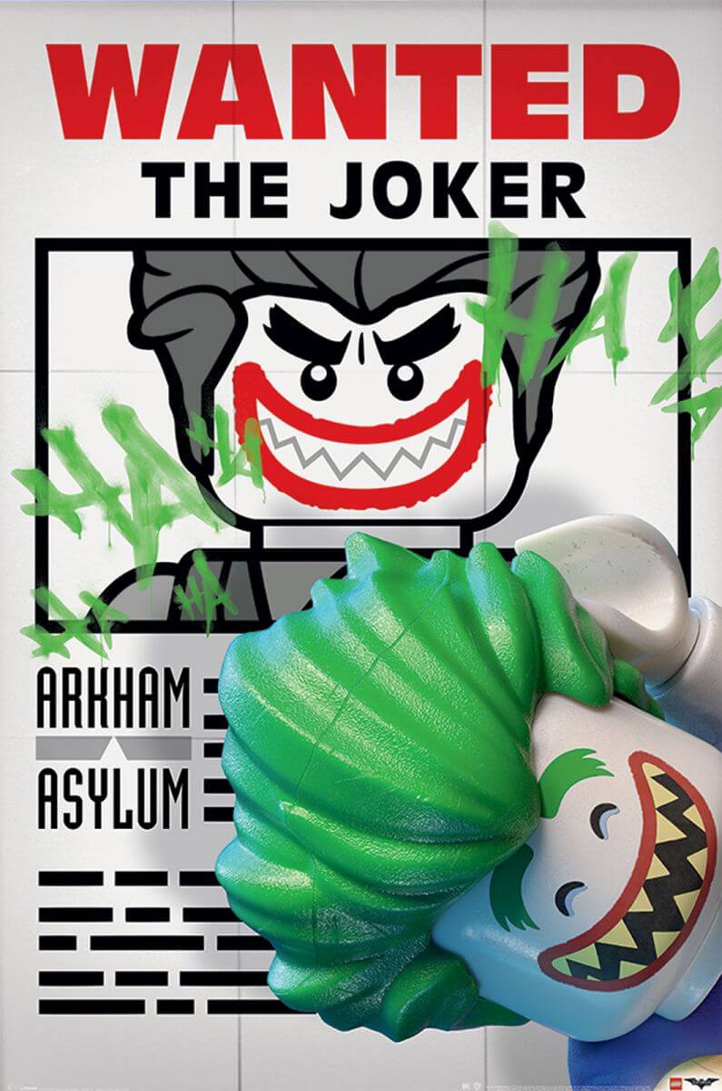 plakat z Jokerem z filmu Lego Batman
