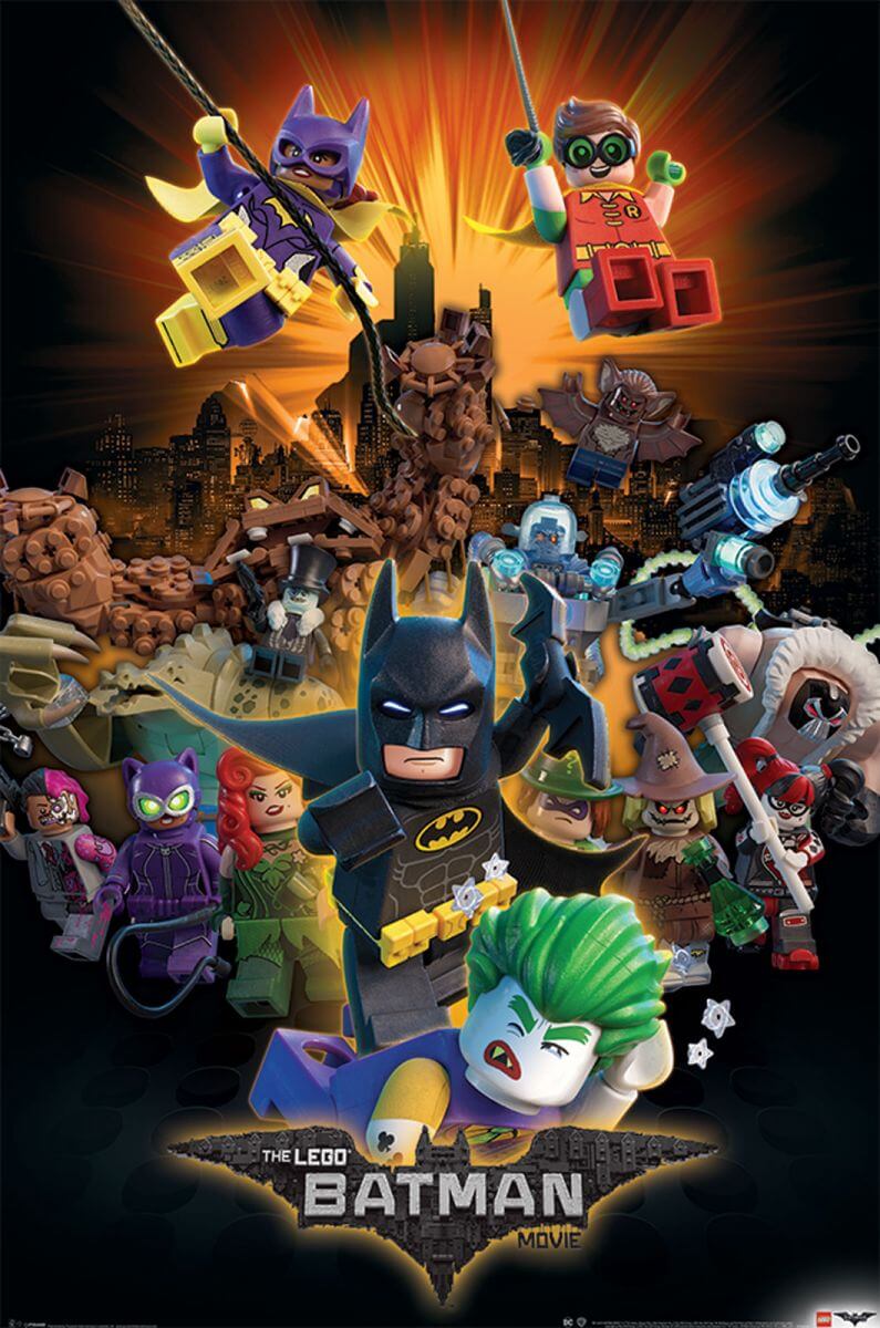 plakat Lego Batman Wybuch