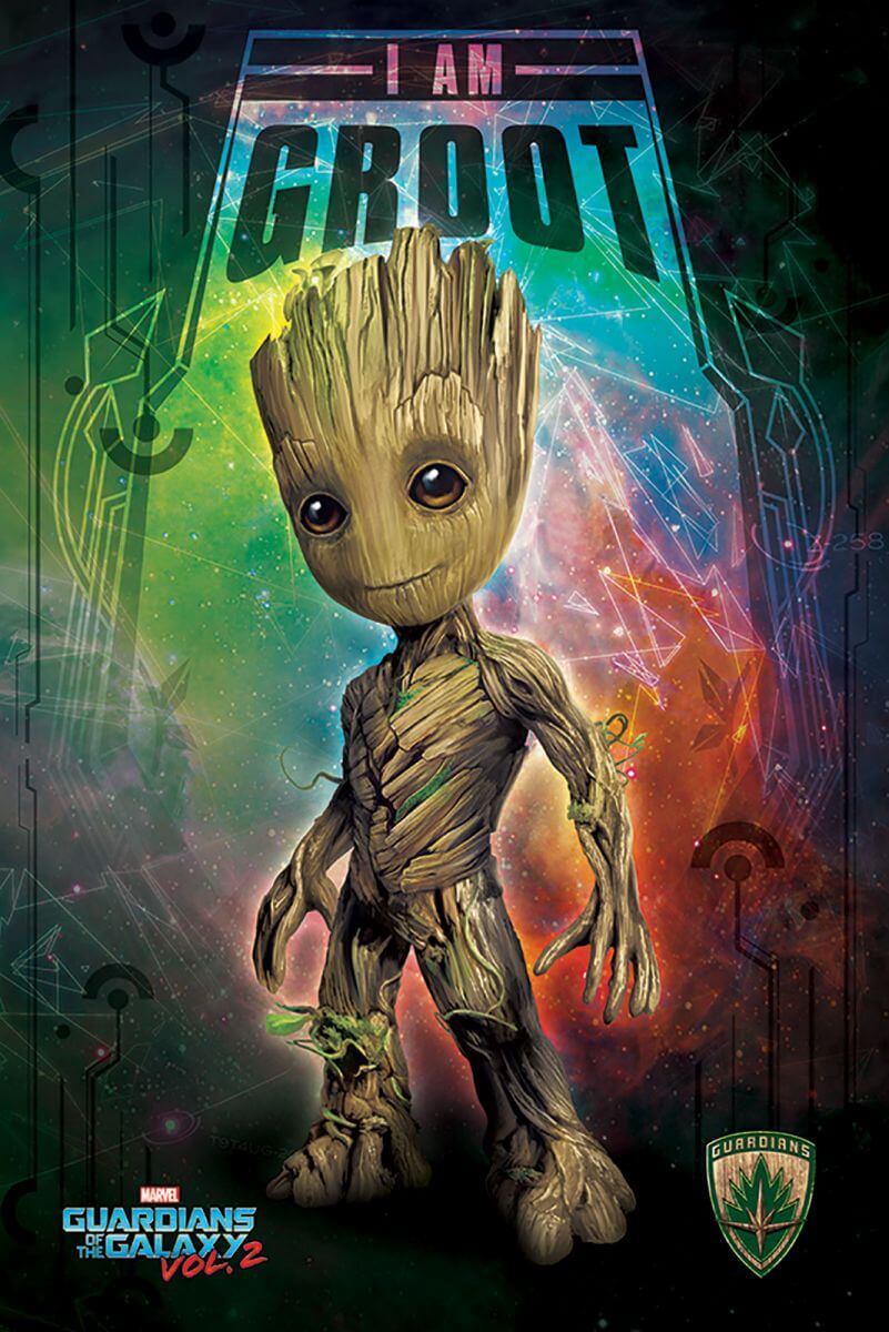 Marvel Strażnicy Galaktyki vol. 2 I Am Groot - plakat