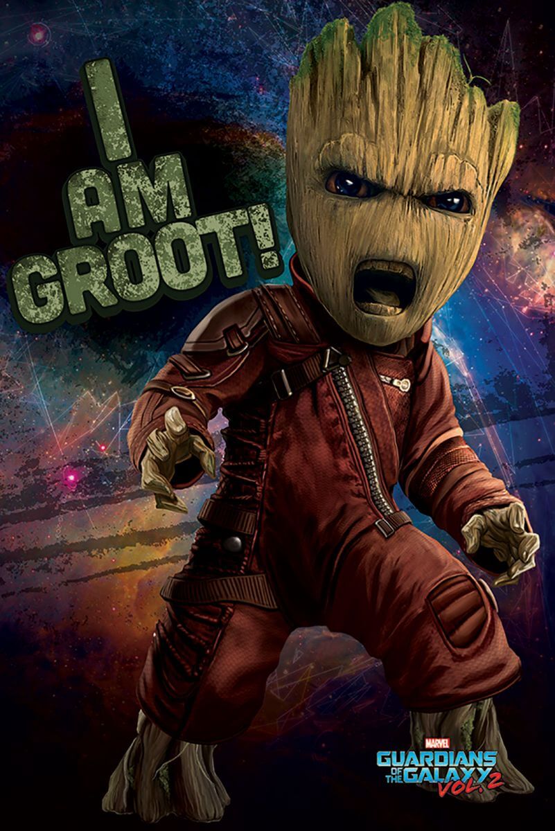 Strażnicy Galaktyki Vol. 2 (Angry Groot) - plakat z filmu