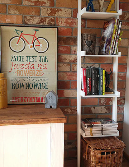 Plakat typograficzny rower