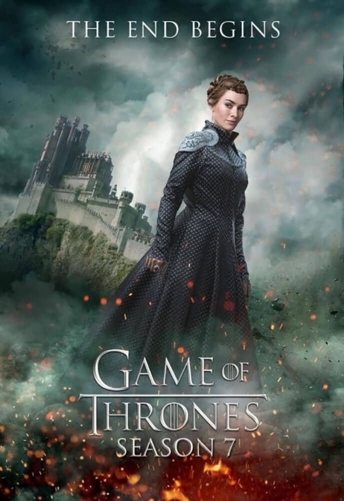 plakat Cersei Lannister z gry o tron